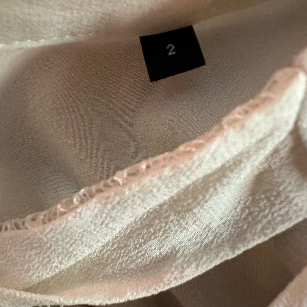 The Kooples Ivory Ruffle Tie Blouse - Picture 5 of 6